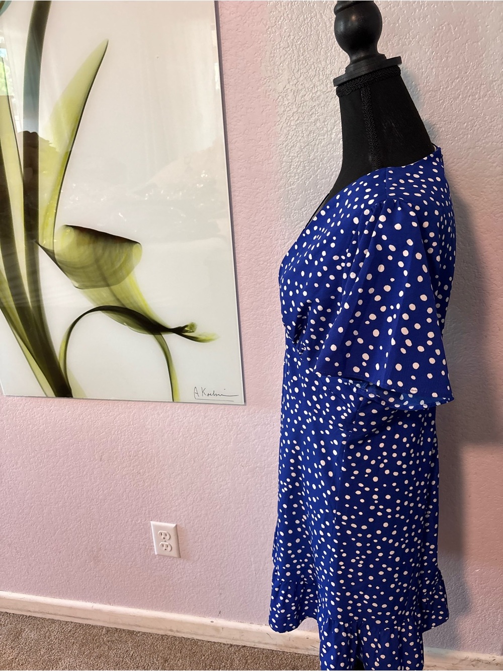 Melloday blue dress size large - Picture 2 of 5